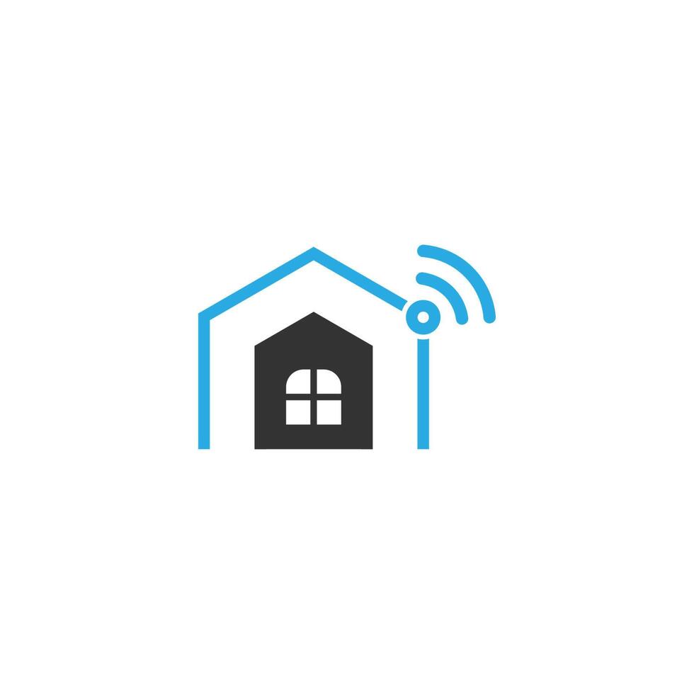 Smart-Home-Logo-Icon-Design-Konzept-Illustrationsvorlage vektor