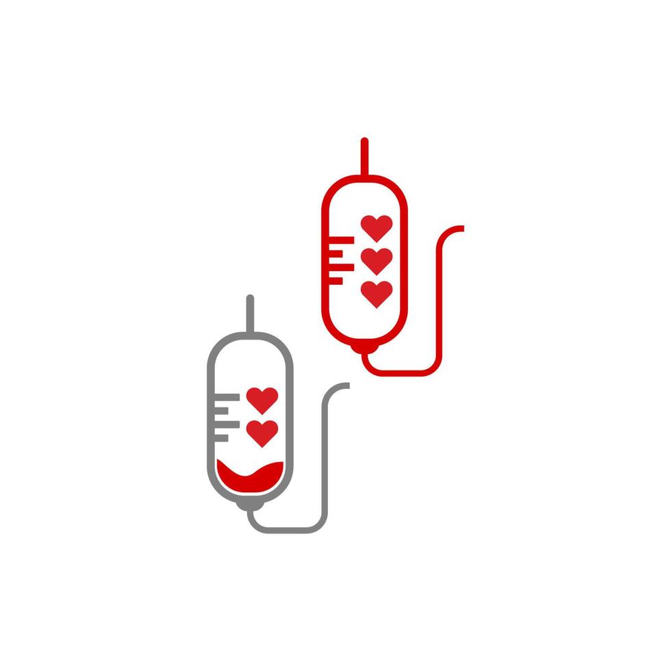 Blut-Logo-Icon-Design-Vektor-Illustration vektor