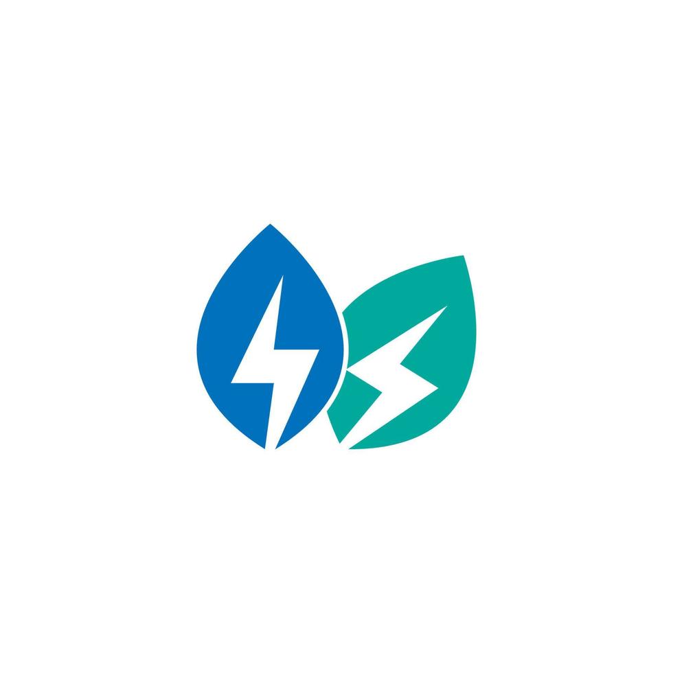 Power-Symbol Blitz-Symbol Logo-Design-Vektor vektor