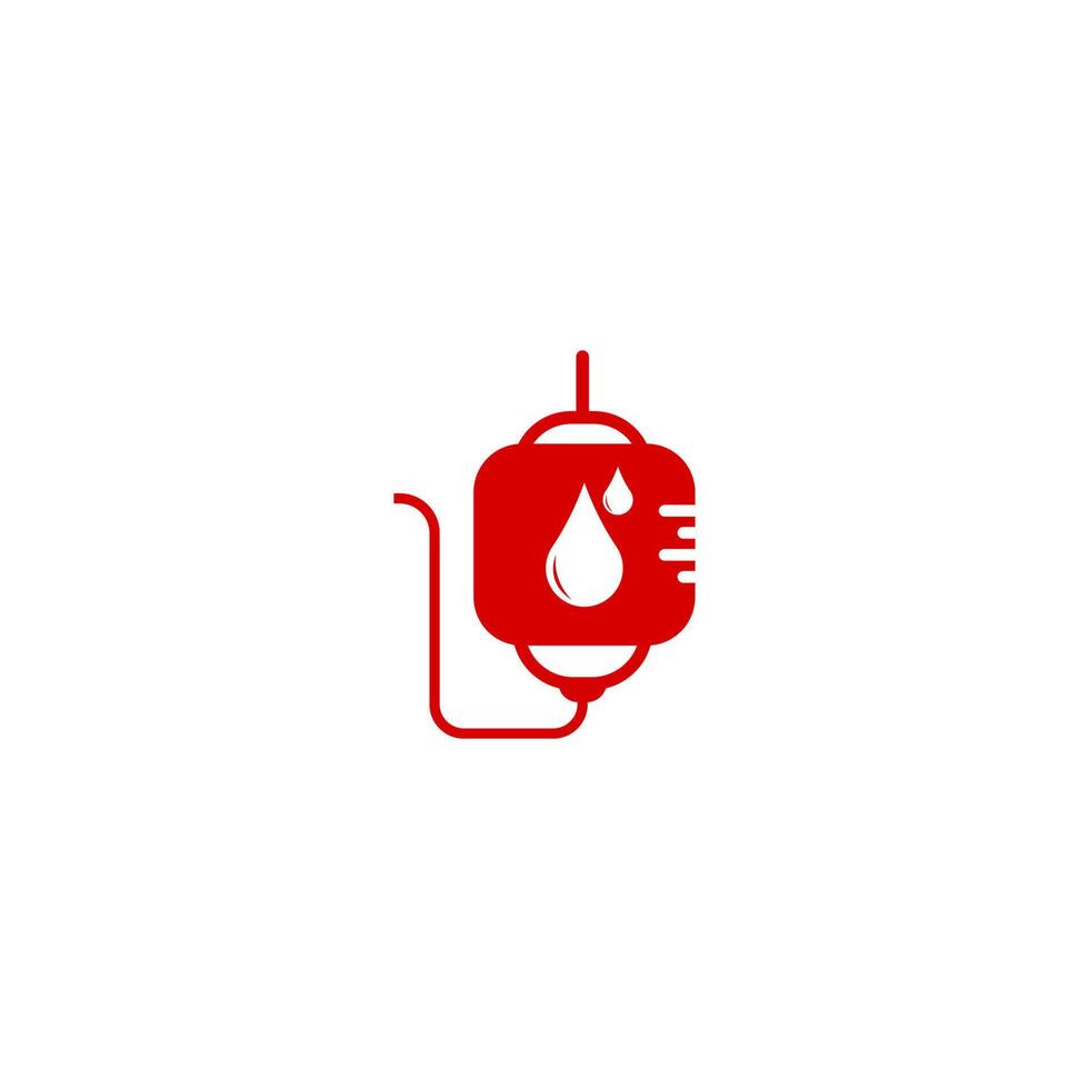 Blut-Logo-Icon-Design-Vektor-Illustration vektor