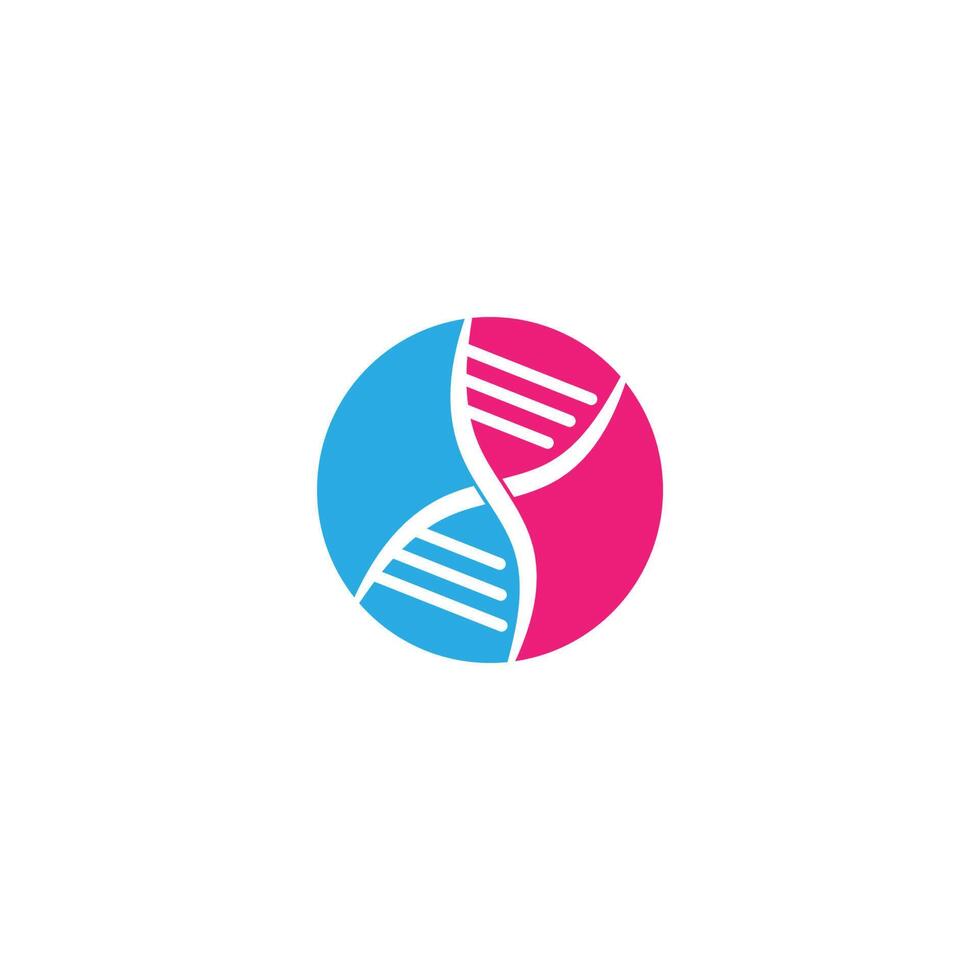 DNA, genetisches Zeichen Logo Icon Design Vektor