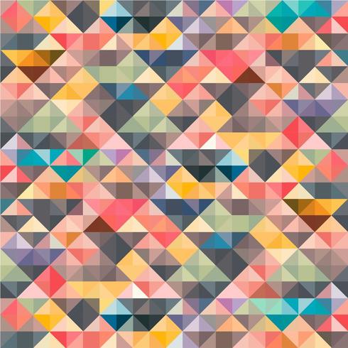 Buntes Mosaik-geometrischer abstrakter Hintergrund. vektor