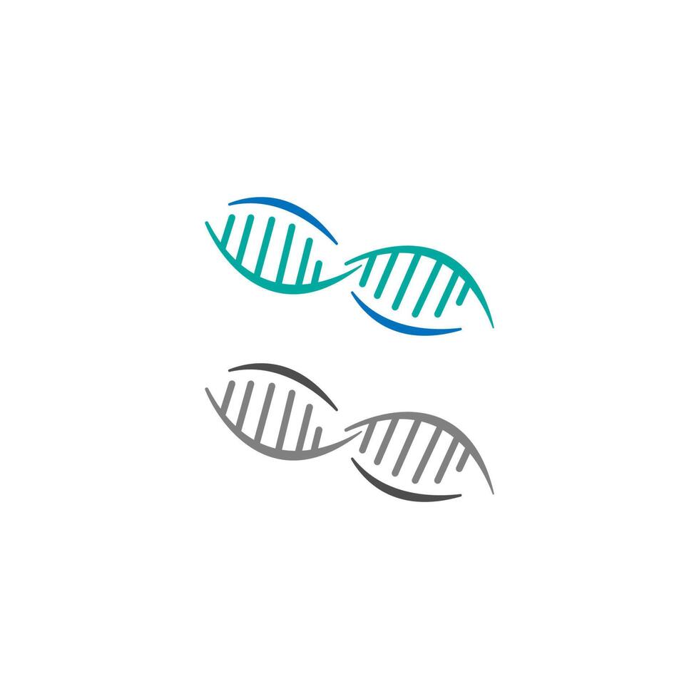 DNA, genetisches Zeichen Logo Icon Design Vektor