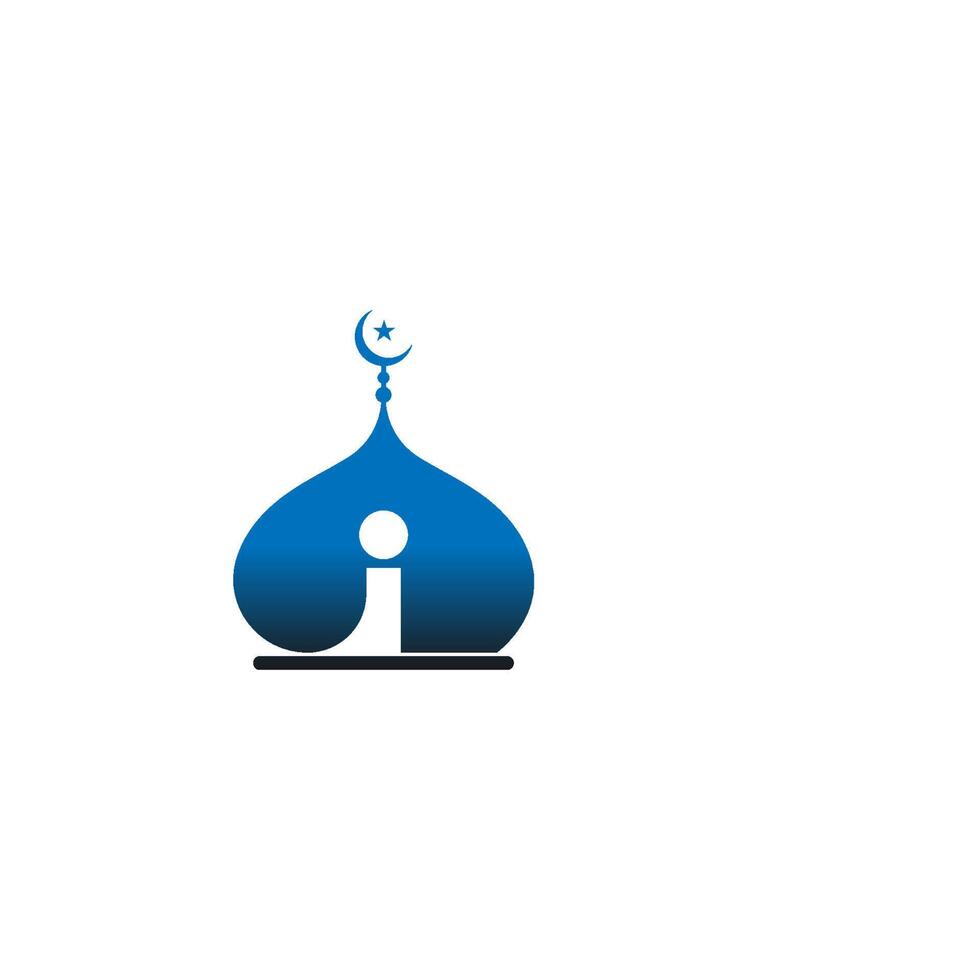 islamisches logo, moschee symbol design vektorvorlage vektor