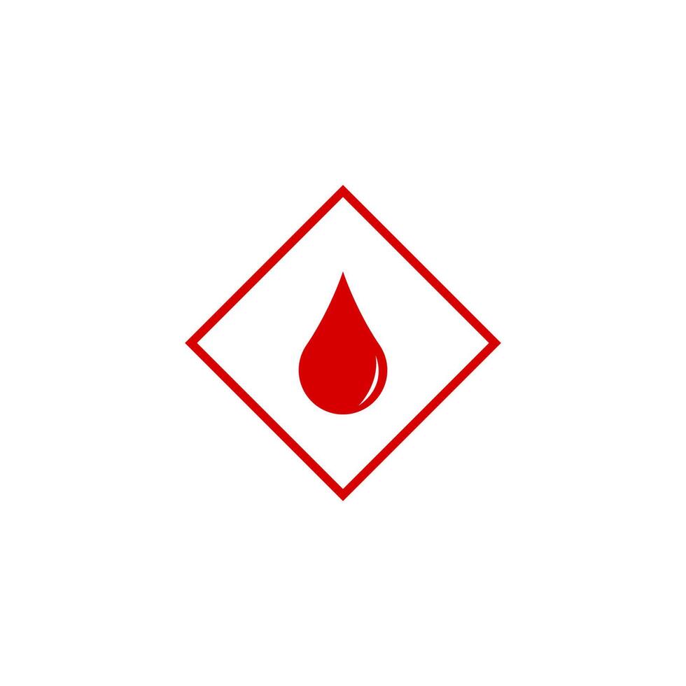 Blut-Logo-Icon-Design-Vektor-Illustration vektor