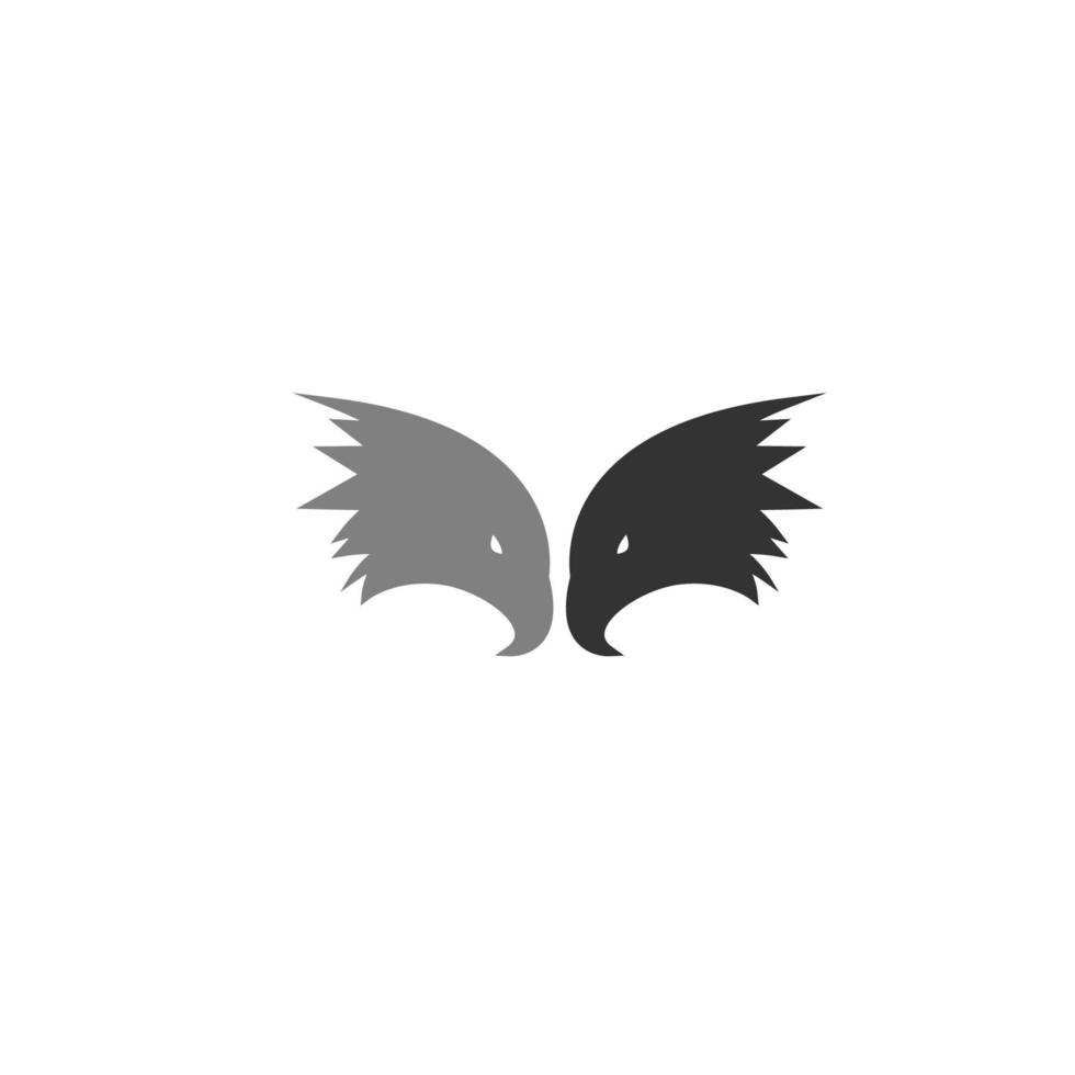 falk, eagle bird logotyp ikon design vektor mall
