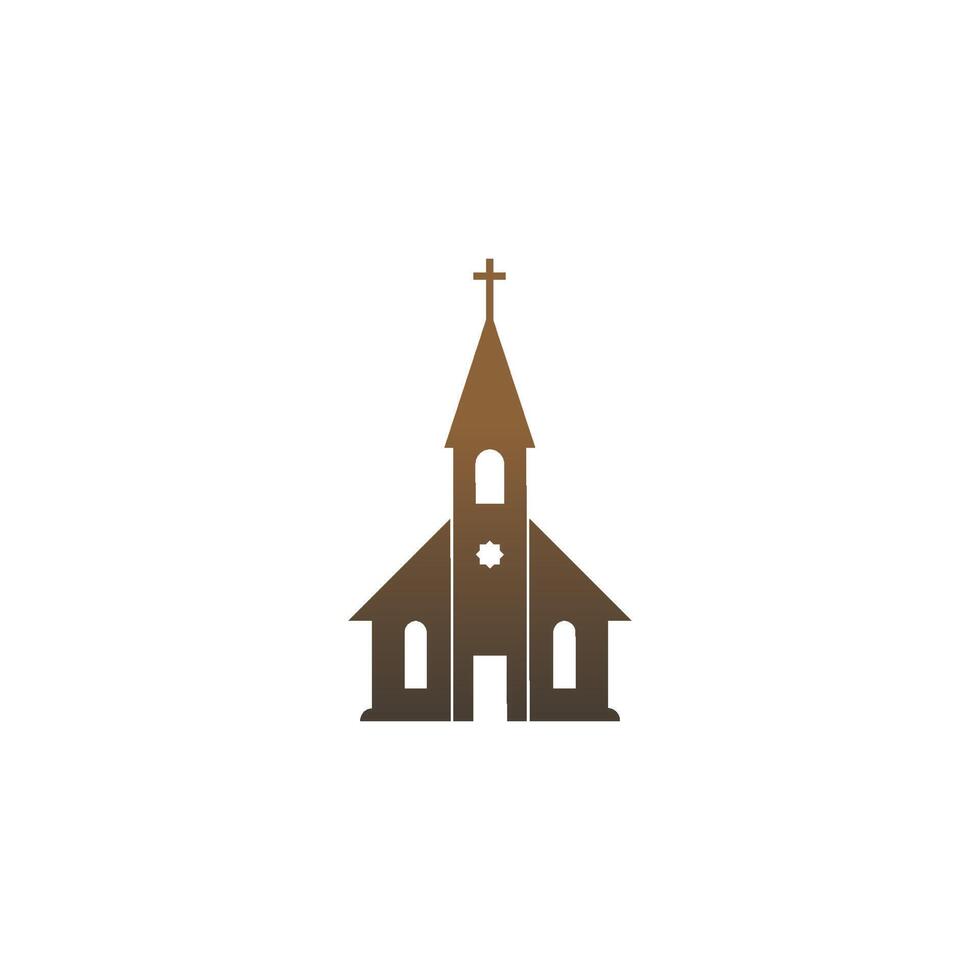 Kirche Symbol Logo Zeichen Vektor Design Illustration