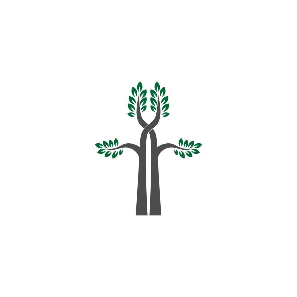 Baum-Symbol Baum-Zweig-Design-Vektor-Illustration vektor