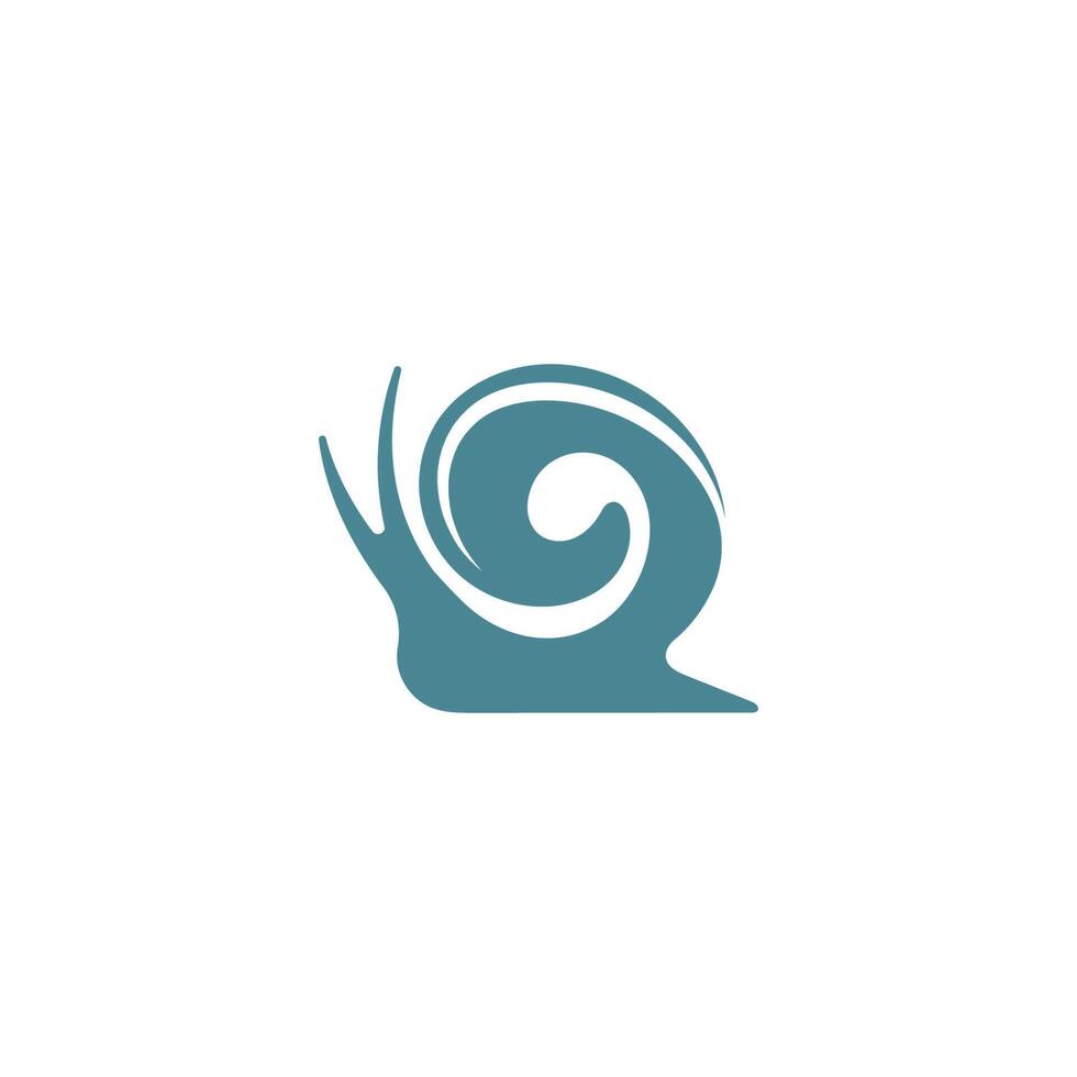snigel logotyp ikon design illustration vektor