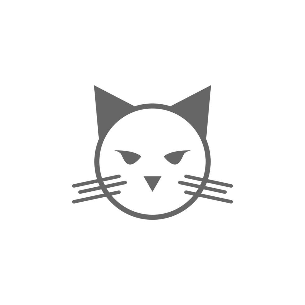 Katze Symbol Logo Design Illustration Vektor