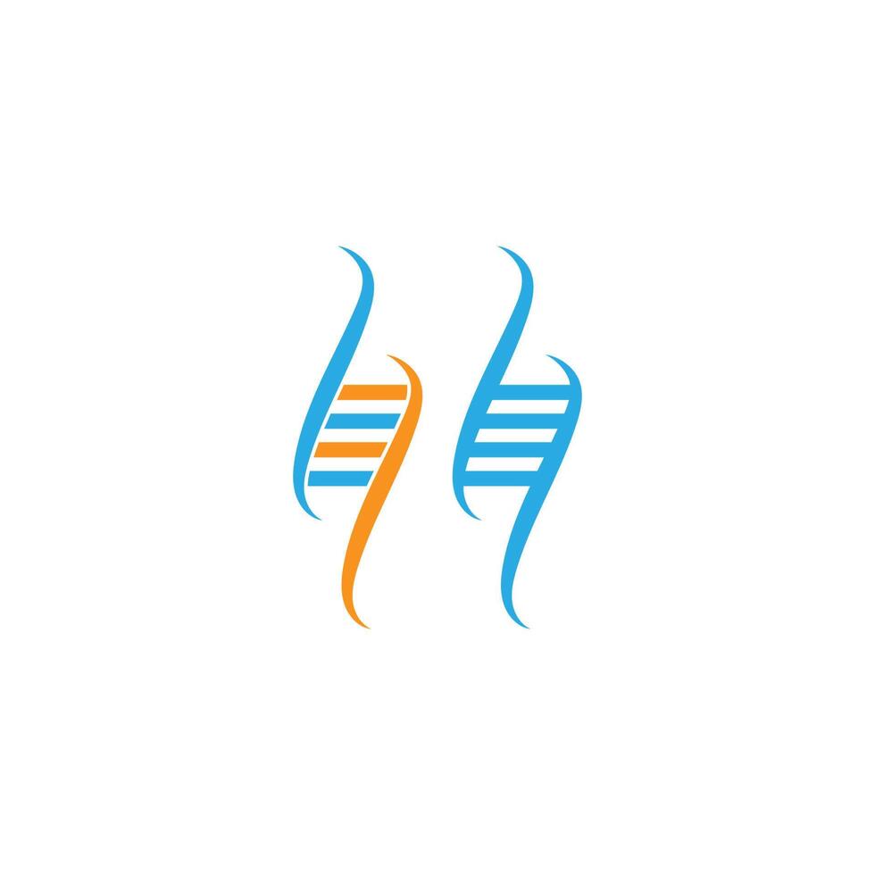 DNA, genetisches Zeichen Logo Icon Design Vektor