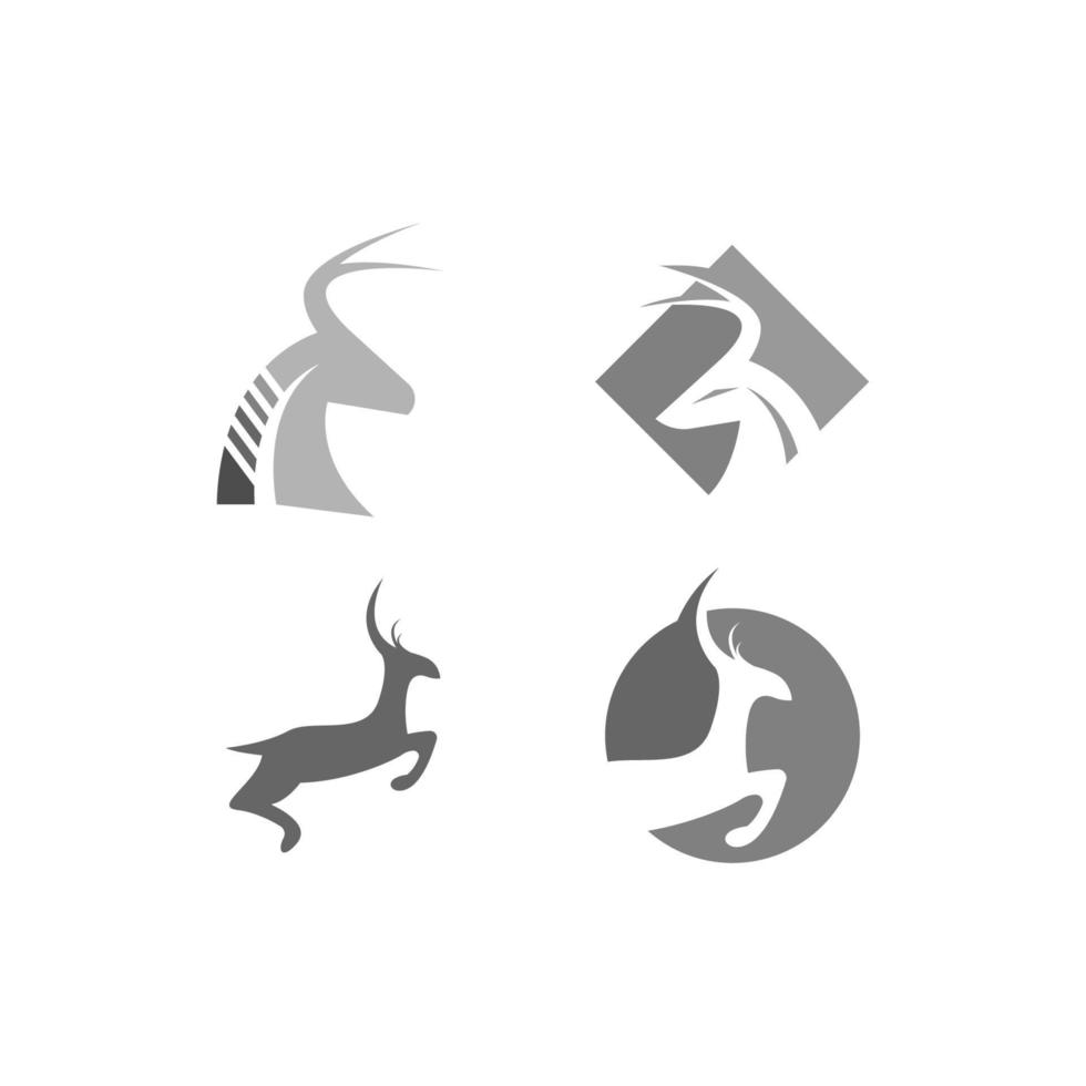 rådjur logotyp ikon illustration design vektor