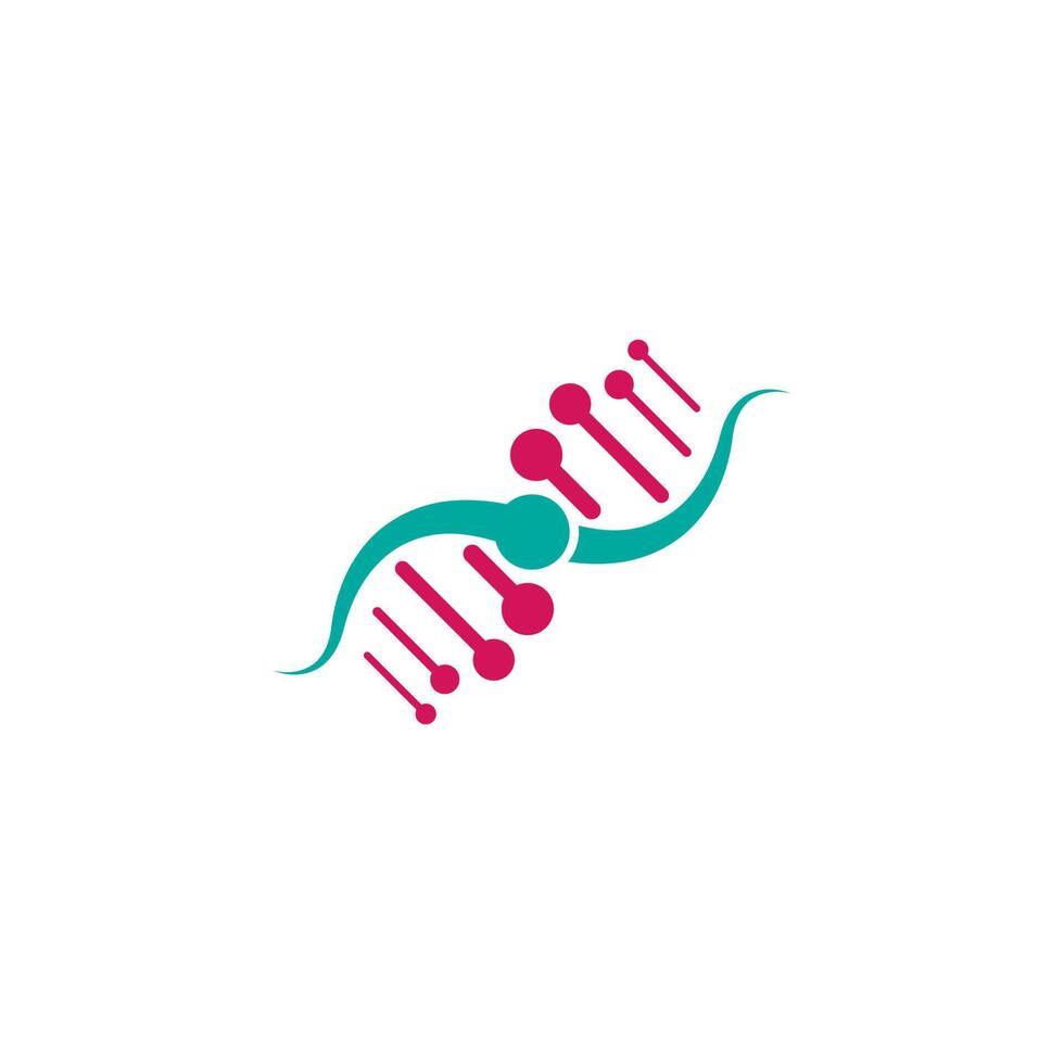 DNA, genetiska tecken logotyp ikon design vektor