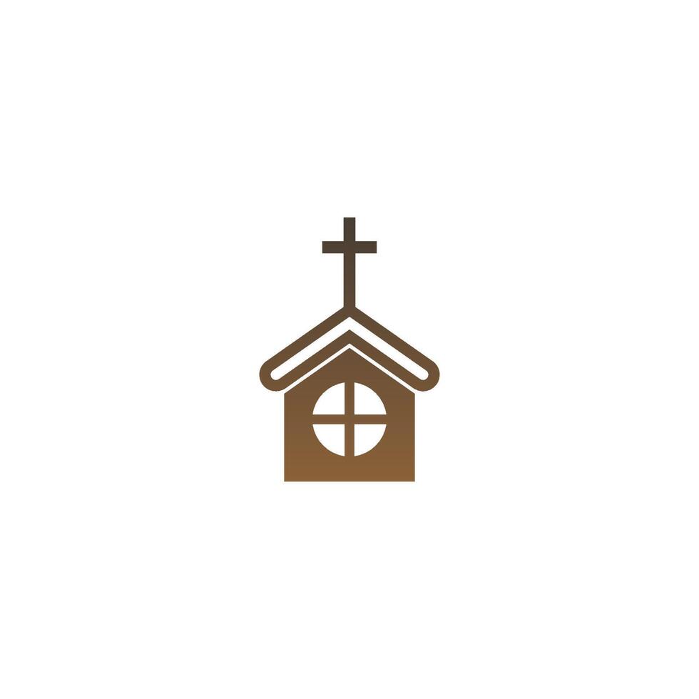 Kirche Symbol Logo Zeichen Vektor Design Illustration