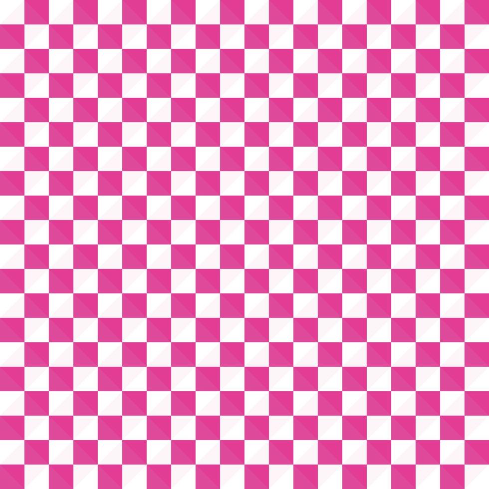 karierter stoff textil checker schach rosa farbe abstrakter hintergrund textur tapete vektorillustration vektor