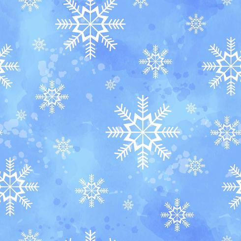 Nahtloses Muster des Winters mit Schneeflocken vektor