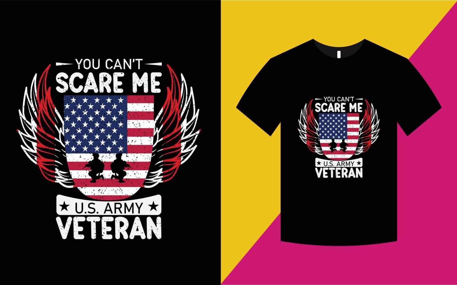 USA armé t-shirt design vektor