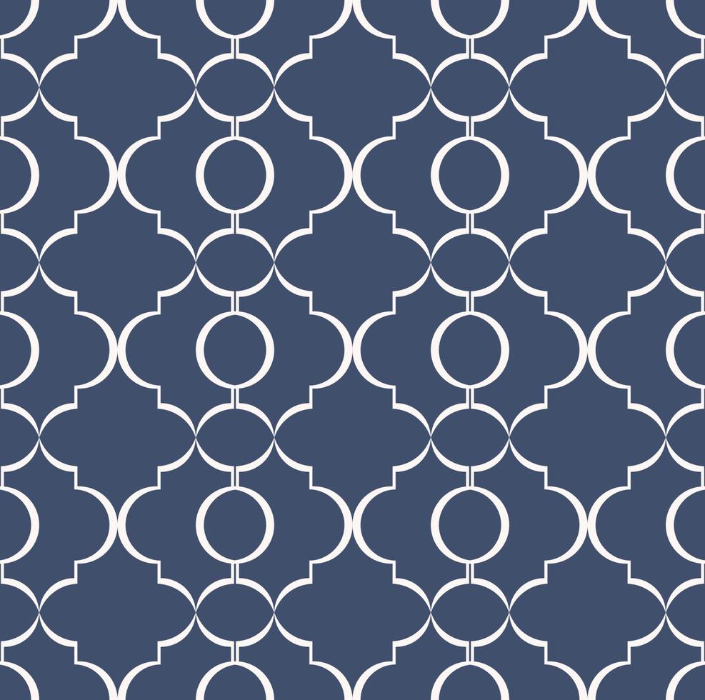 blå färg islamisk persisk spaljé geometrisk form sömlös bakgrund. använd för tyg, textil, inredningselement, klädsel, omslag. vektor
