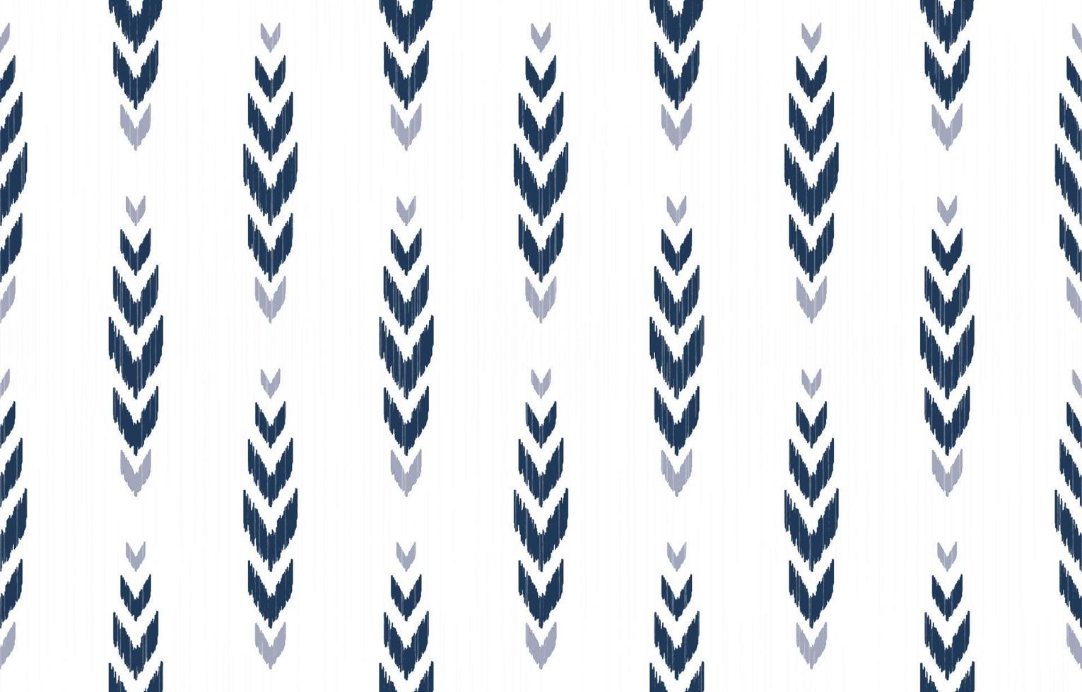 Ikat Chevron im Fischgrätenmuster blaue Farbform nahtloses Muster mit Linientexturhintergrund. verwendung für stoff, textil, dekorationselemente. vektor