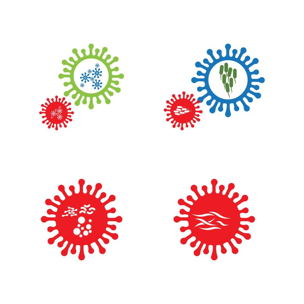 virus-logo-illustration vektor