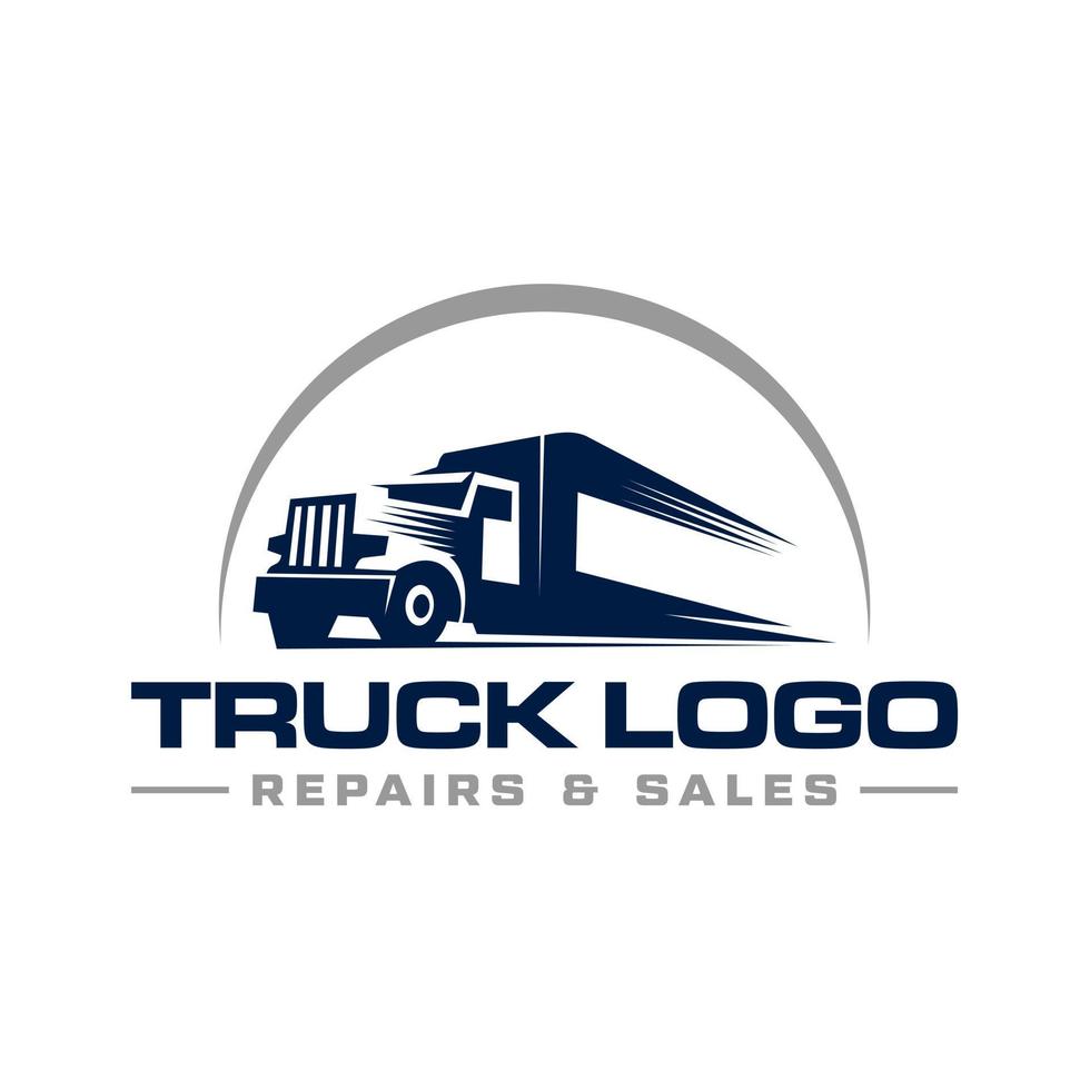 LKW-Auto-Logistik-Logo-Schild-Design vektor