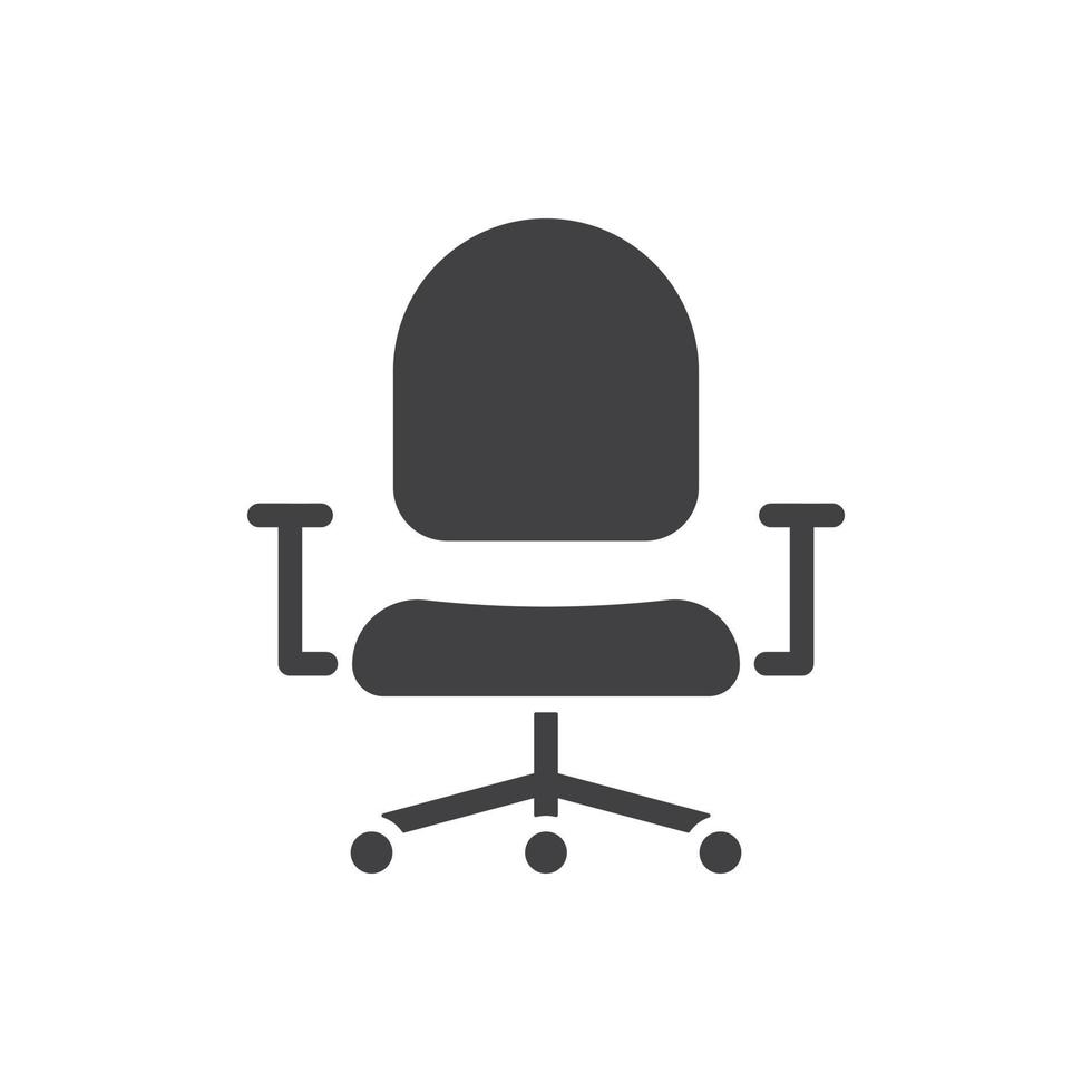 kontorsstol för webbplats grafisk resurs, presentation, symbol vektor