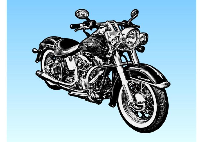 Harley Davidson Motorcykel vektor