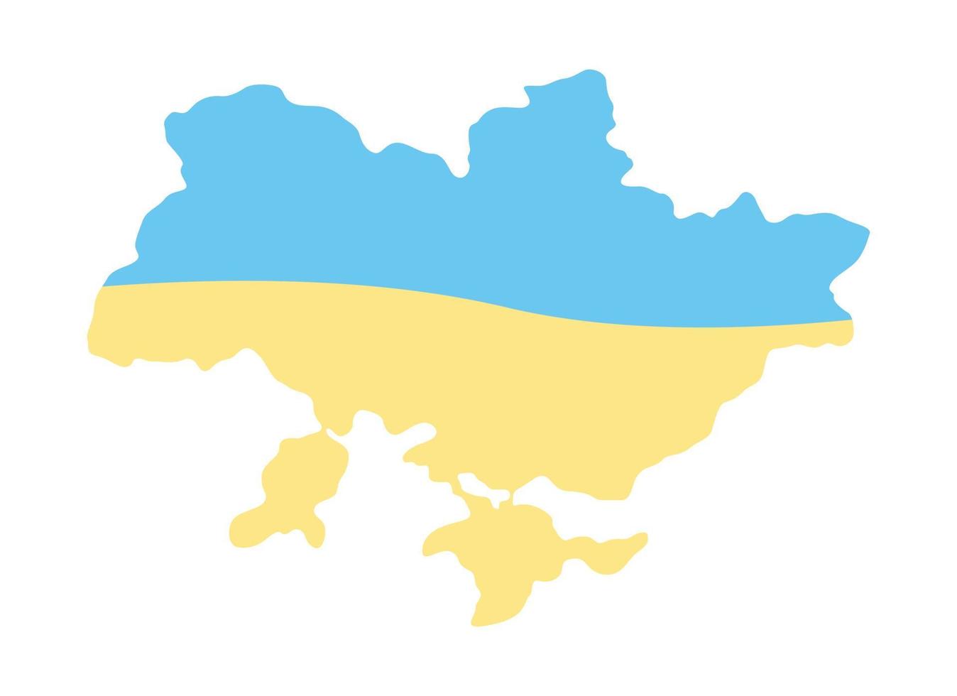 ukraine halbflaches farbvektorobjekt vektor