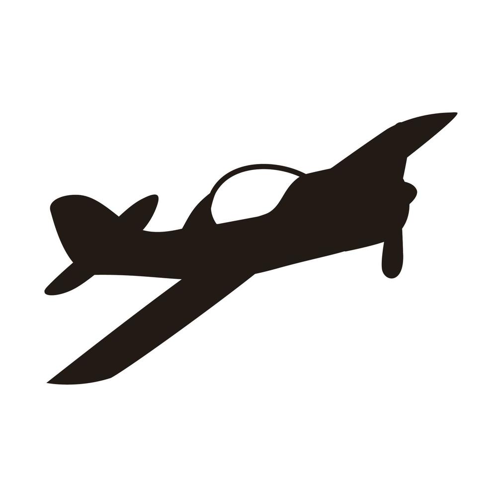 Symbol für kleines Flugzeug vektor