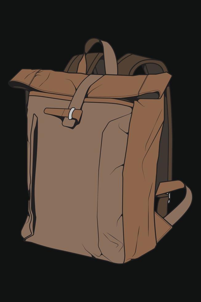 vektor färgglada ryggsäckar. ryggsäckar för skolbarn, studenter, resenärer och turister. tillbaka till skolan ryggsäck platt vektorillustrationer isolerade på vitt.