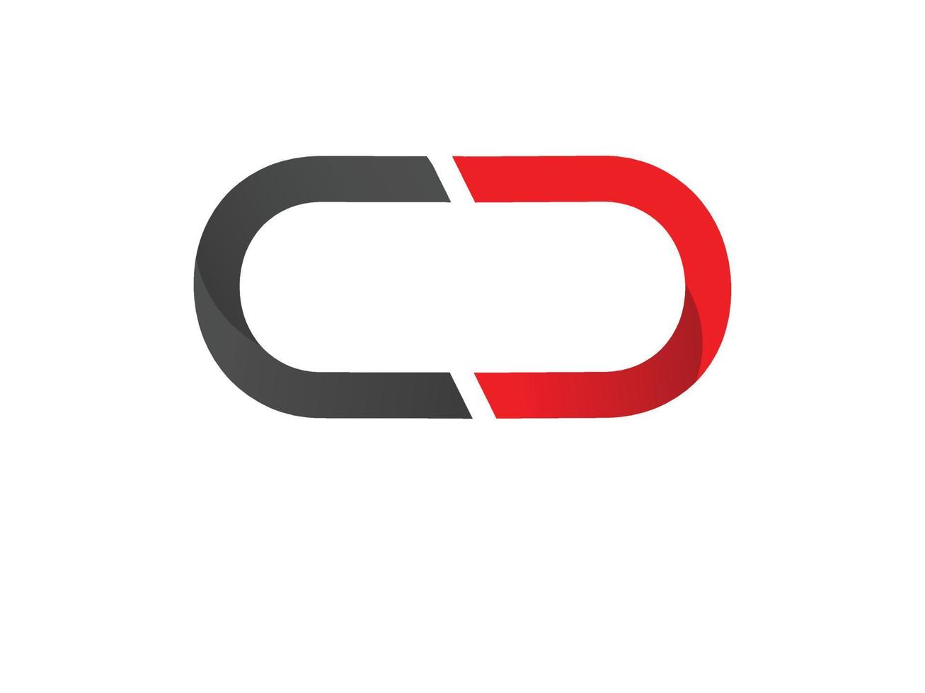 cc brief modernes logo-design und neue kreativität vektor