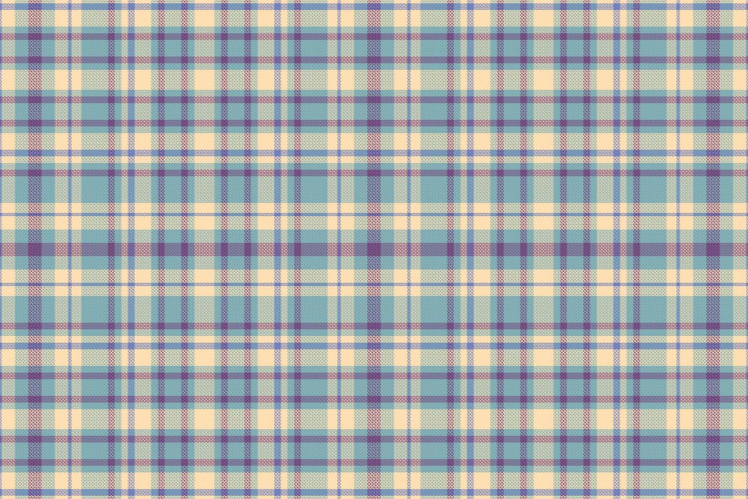 Tartan-Plaidmuster mit Textur und Retro-Farbe. vektor