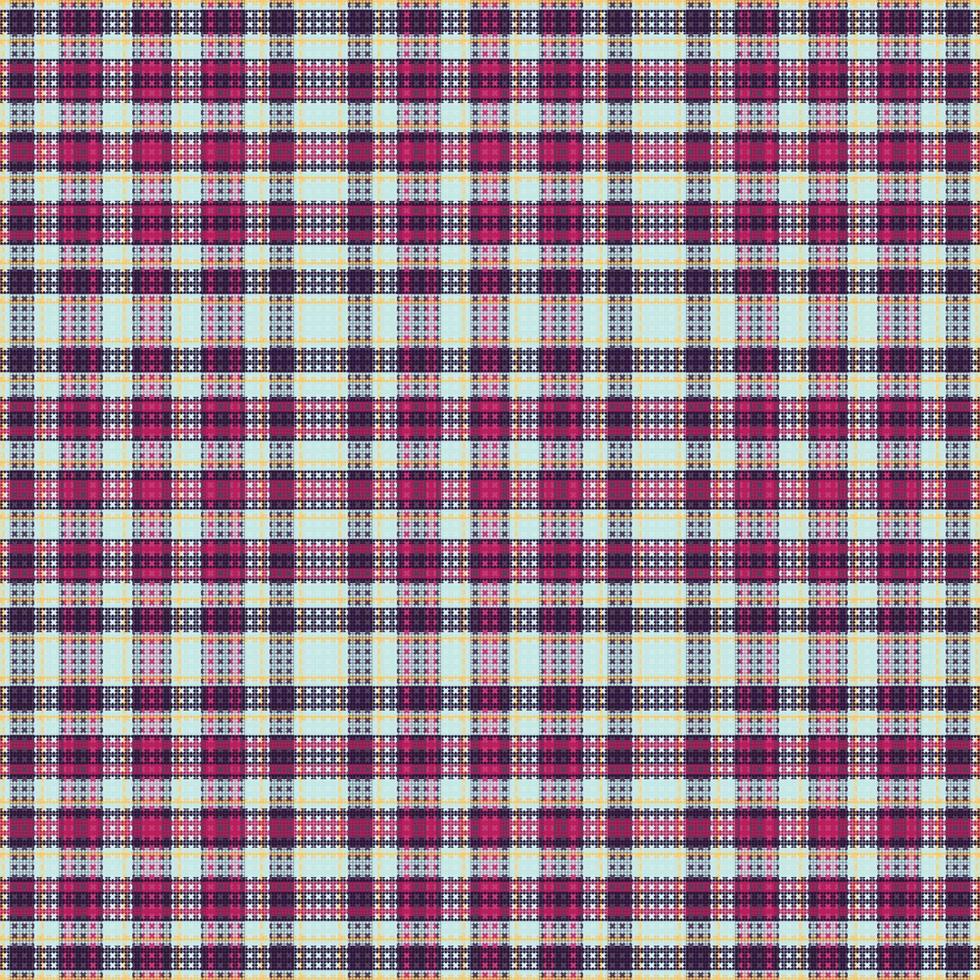 Tartan-Plaidmuster mit Textur und Retro-Farbe. vektor