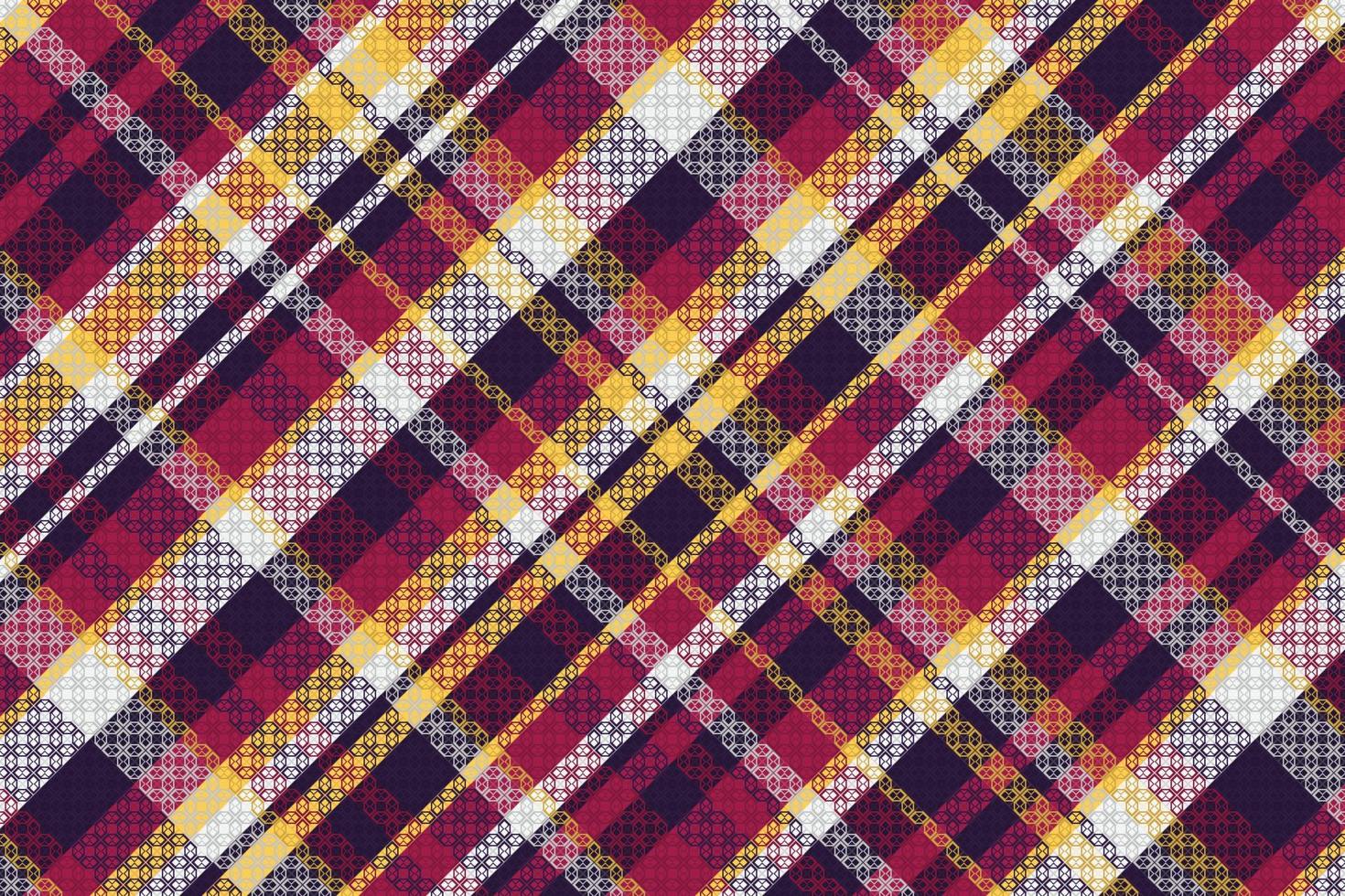 Tartan-Plaidmuster mit Textur und Retro-Farbe. vektor