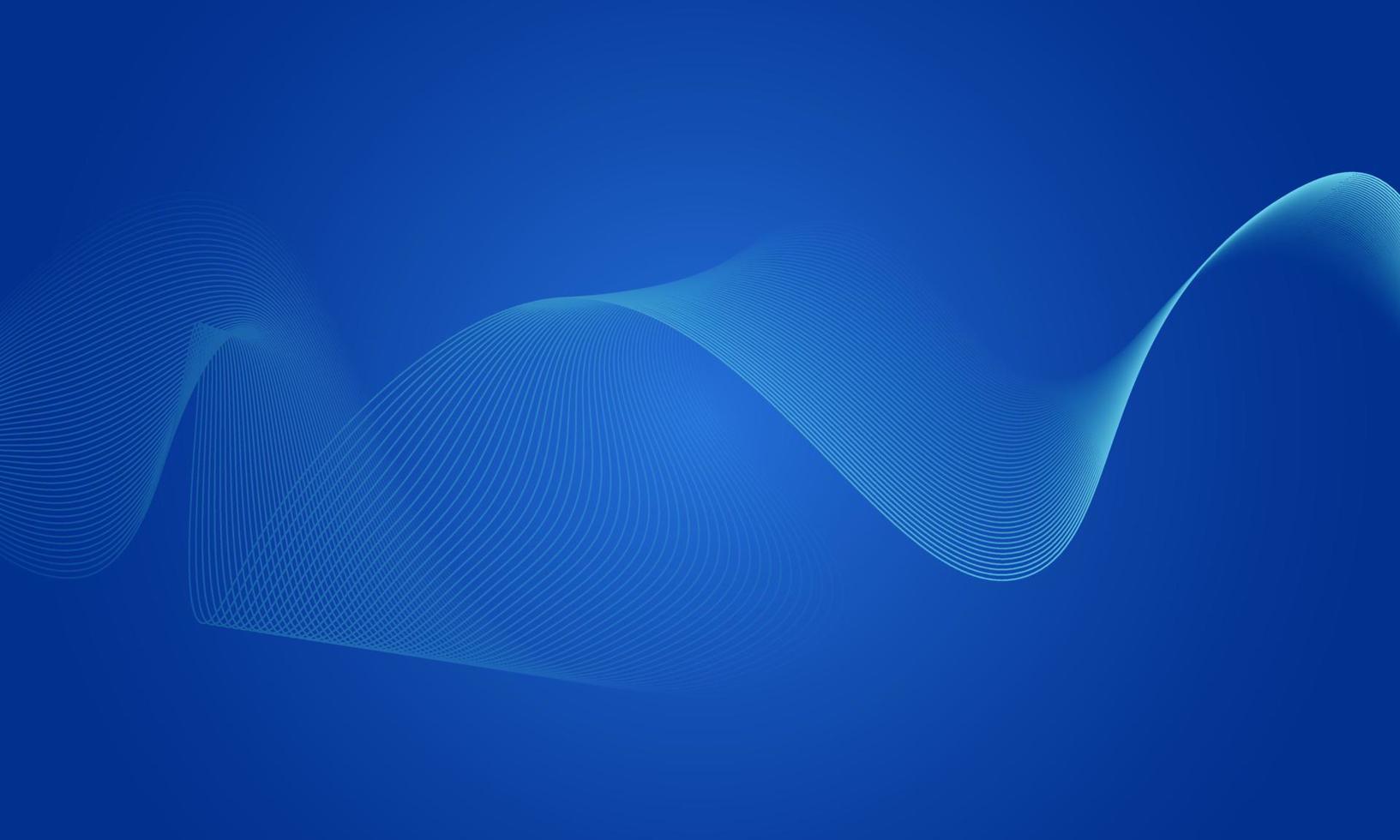 abstrakt blå våg linjer bakgrund. vektor