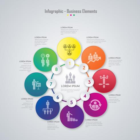 Geschäft Infographik Element Design vektor