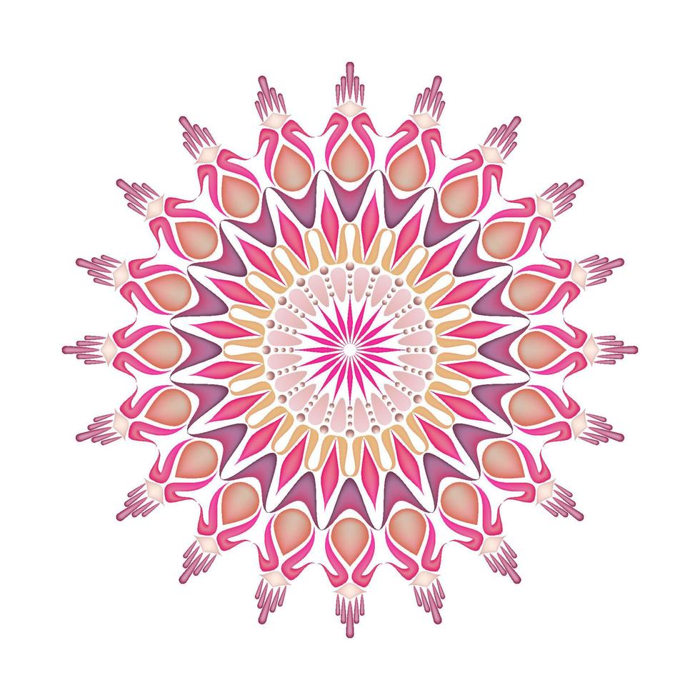 elegante und einzigartige Mandala-Ornamente vektor
