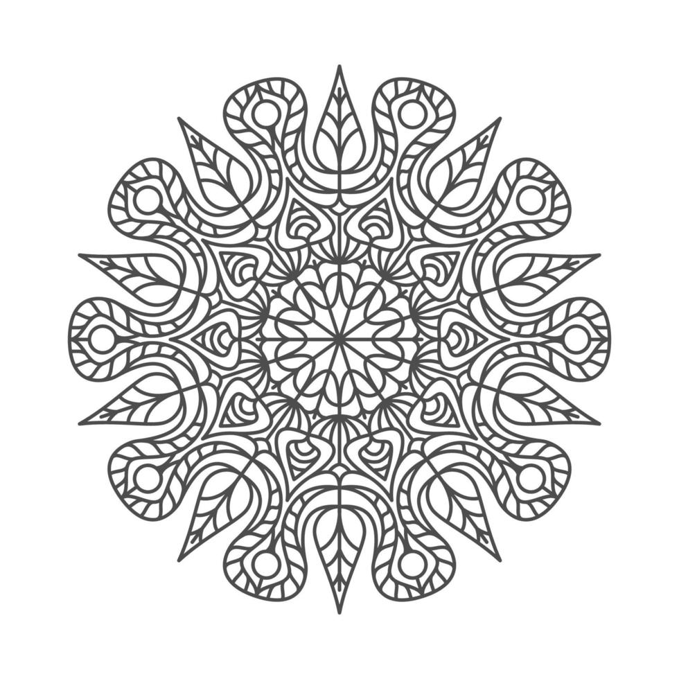 elegante und einzigartige Mandala-Ornamente vektor