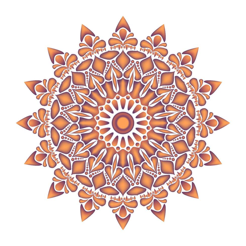 elegante und einzigartige Mandala-Ornamente vektor