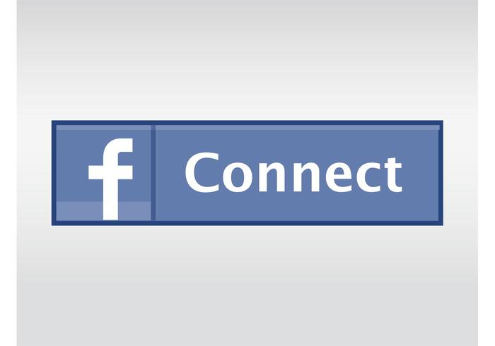 Facebook connect button vektor