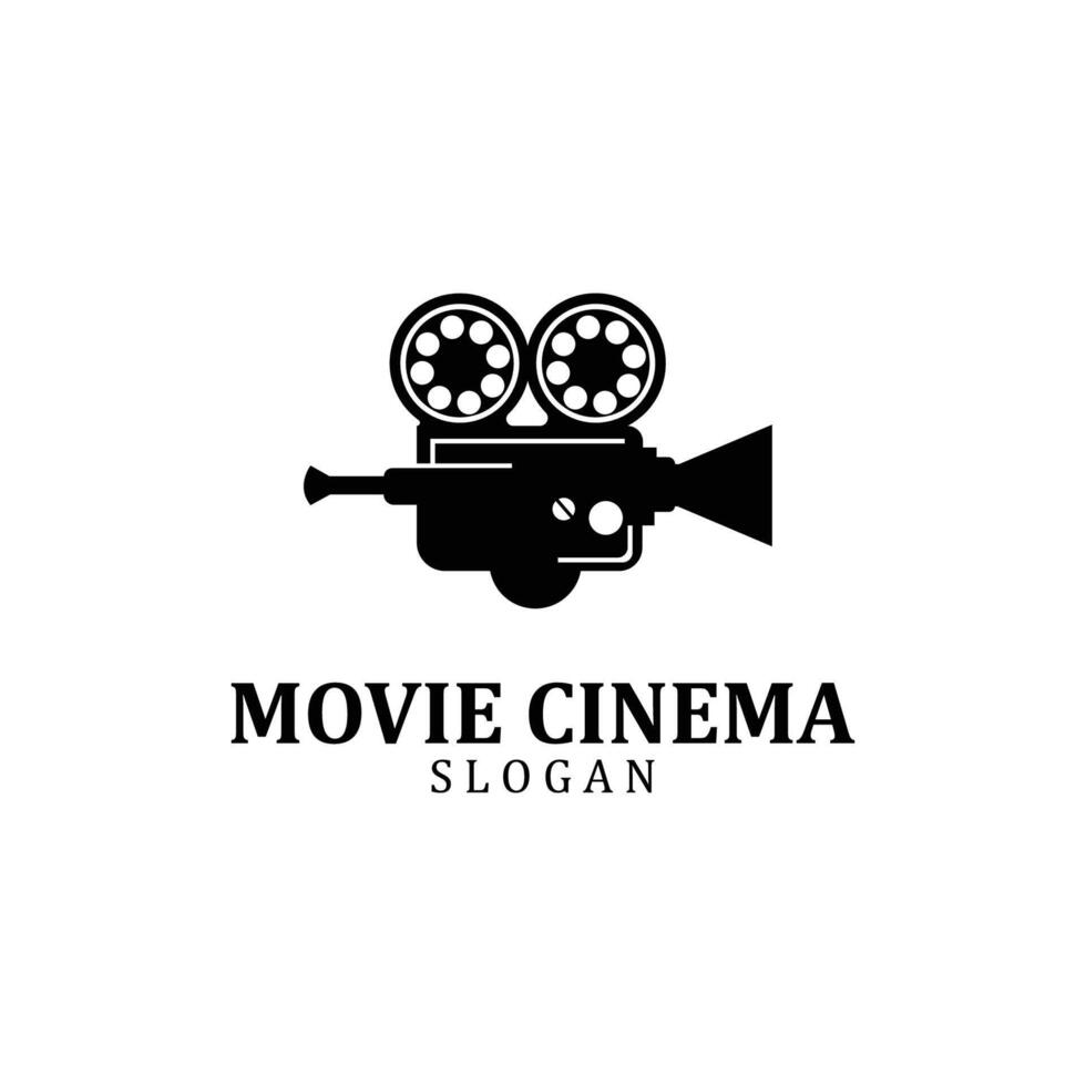 videokamera, filmspelare och inspelare logotyp ikon symbol vektor