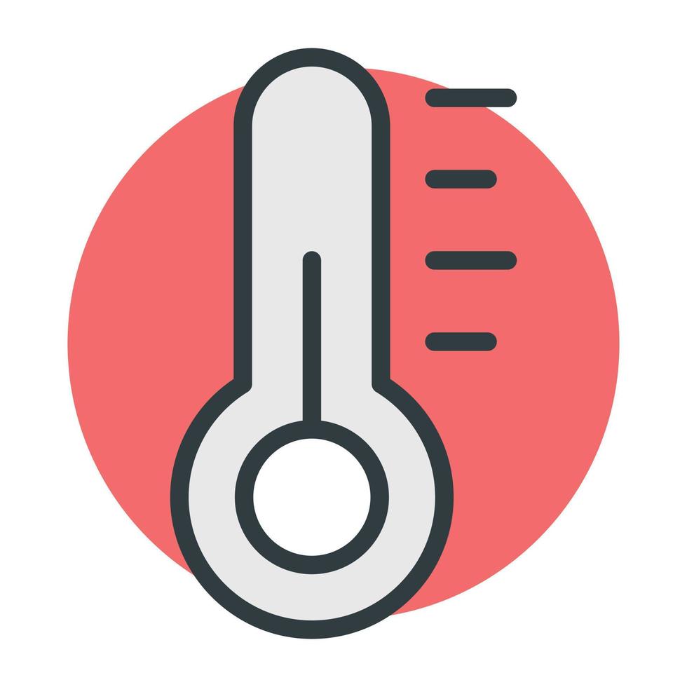 trendige Thermometerkonzepte vektor