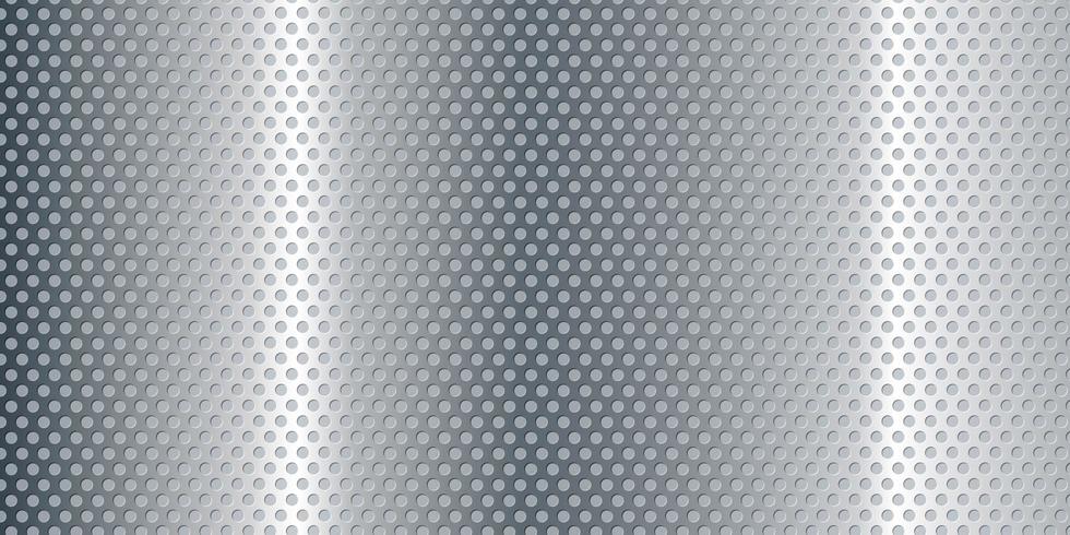 Perforierter metallischer silberner Fahnenhintergrund vektor