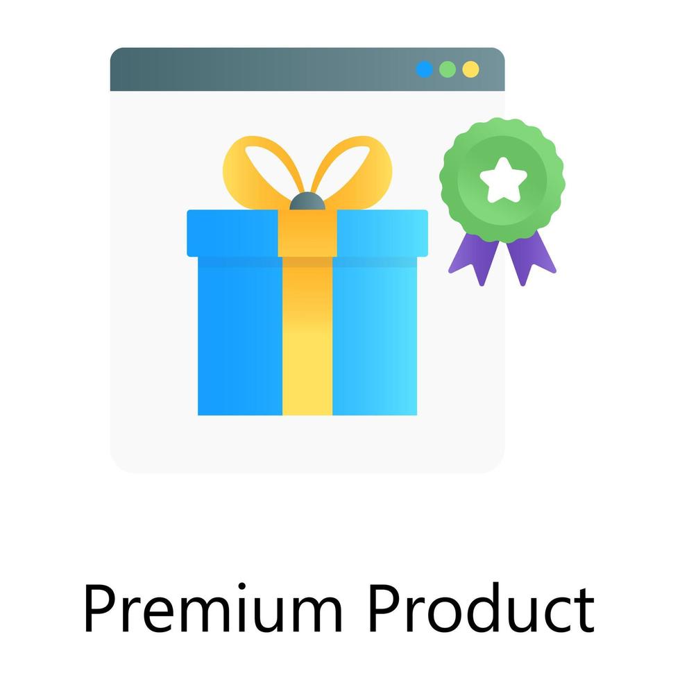 webbkvalitetskoncept, gradientvektor av premiumprodukt vektor