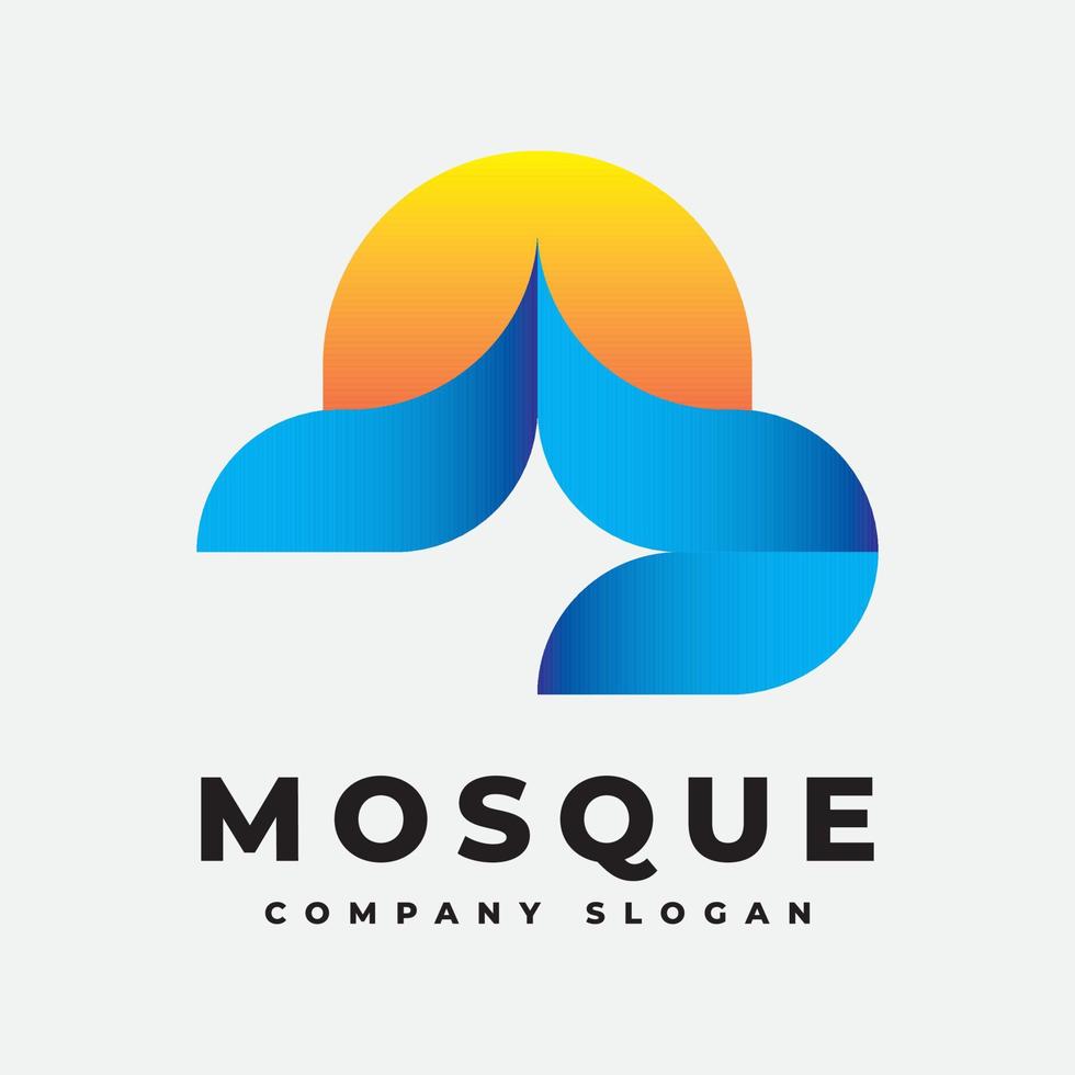 moské - islamisk logotyp vektor