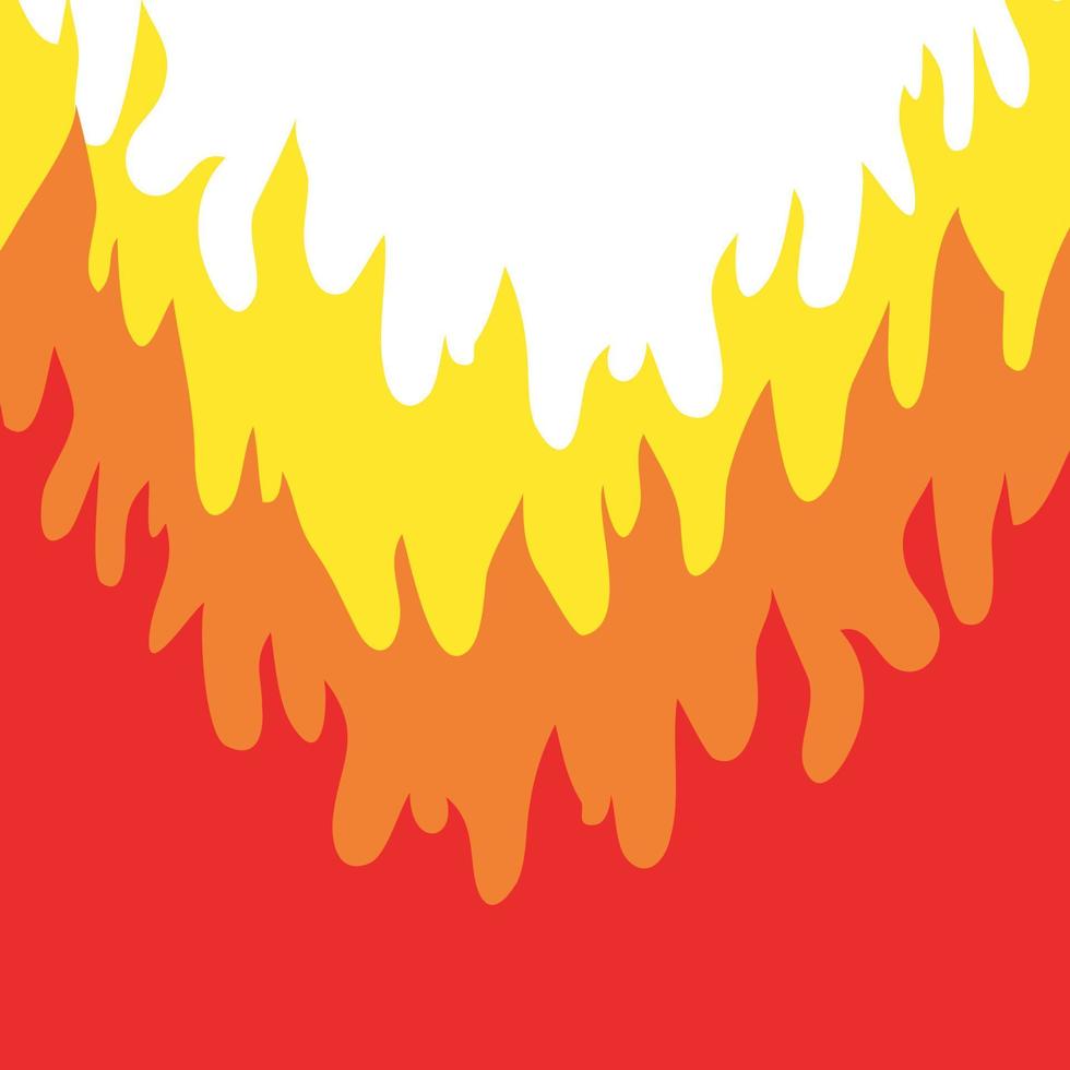 handgezeichnetes Feuer. farbiger Feuervektor. Feuer handgezeichnete Doodle-Skizze, Schwarz-Weiß-Zeichnung. einfaches Feuersymbol. vektor