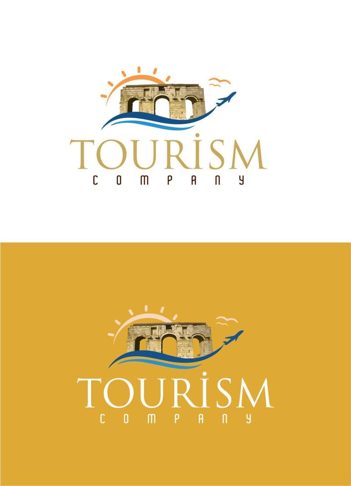 Logo des Tourismusunternehmens vektor