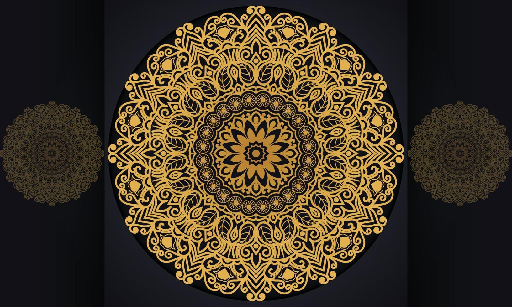 abstrakter hintergrund mit verzierung. Mandala-Muster-Vektor-Design. vektor