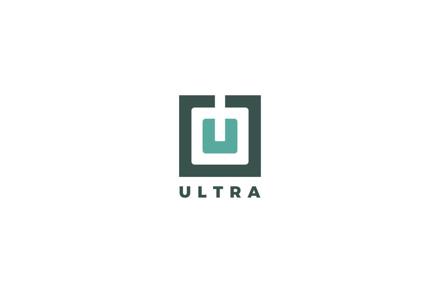 bokstaven u-logotyp för företag vektor