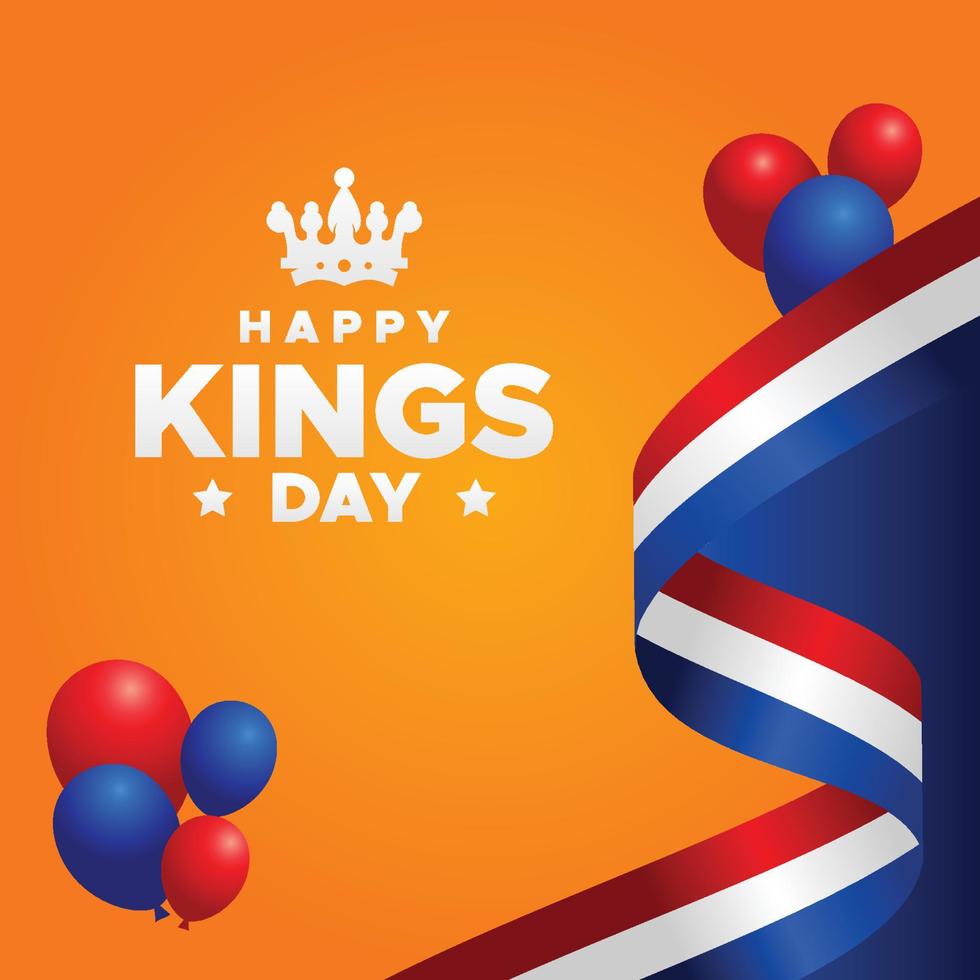 kings day design fira ögonblick vektor